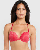 La Senza Beyond Sexy Gel Padding Plunge Bra Pink / 34B